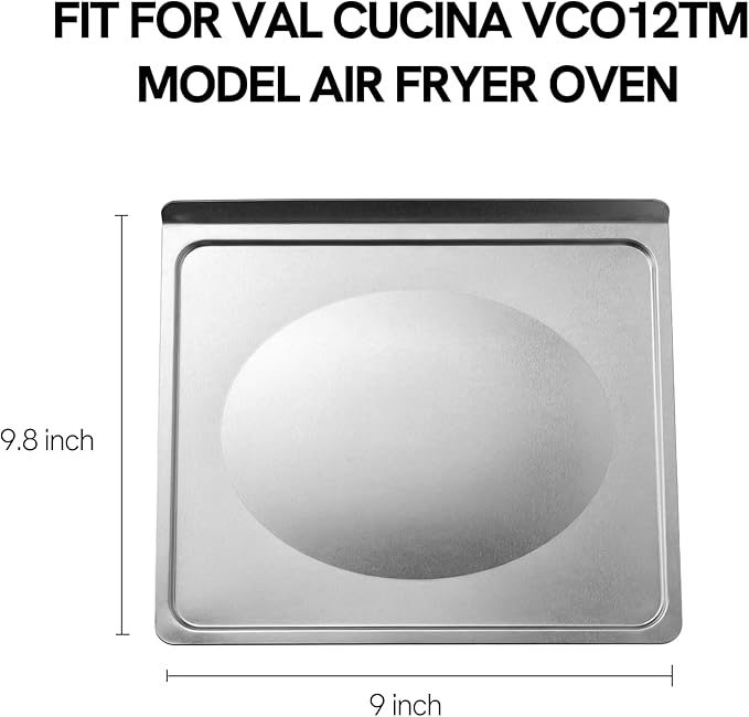 VAL CUCINA Air Fryer Oven Crumb Tray Replacement Parts Compatible with VCO12TM Air Fryer Toaster Oven (Crumb Tray)