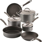 Circulon A1 Series with ScratchDefense Nonstick Induction Pots and Pans Cookware Set, Induction Cookware, Kitchen Essentials, 9-Piece, Graphite