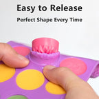 6 Pack Flower Shape Chocolate Candy Molds Silicone, Food-Grade Non-Stick Jelly & Baking Molds, Crayon Molds, BPA-Free, Including Heart, Rose, Tulip, Daisy, Sunflower, and Other Flowers (Multicolor)