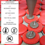 W4W Macalicious Macaron Baking Mix, DIY Bake Your Own French Macarons Kit, Includes All Dry Ingredients, Pastry Bags with Piping Tip, Template & Detailed Instructions, Great activity for Kids & Adults