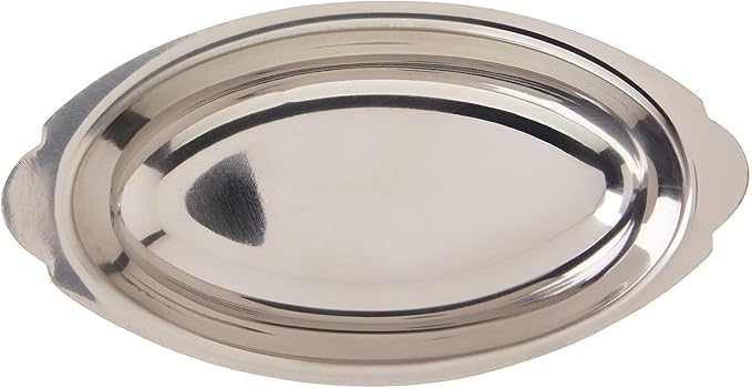 Soro Essentials- 15 oz. Stainless Steel Oval Au Gratin Dish Set of 2- Serving Dish for Individual Serving Casseroles Lasagna & Cobblers Table Serving Dishes Casserole Dishes Individual Gratin Dishes