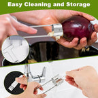 Pepper Corer Remover, Fruit Vegetable Stem Remover for Pepper Pear Tomato, Multifunctional Peppers Corer Practical Kitchen Gadget for Removing Vegetable Cores (COLOR:silver)