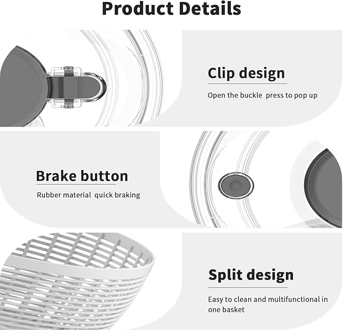quick press salad spinner and vegetable washer tool for lettuce spinner 3.8L Small capacity Fruit Washing Bowl with fruit washing bowl with strainer dehydrator kitchen appliances