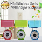 Kitchen Scale Food Baking Mechanical Dial Compact Bowl Cook Bake 1kg Vintage Retro Look Kitchen Food Mechanical Scale Tool Analog Dial Removable Bowl（Blue）