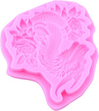 Dragon Silicone Mold Dragon Fondant Molds For Cake Decoration Cupcake Topper Polymer Clay Candy Chocolate Gum Paste Set Of 3