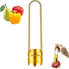 Red Bell Pepper Corer & Jalapeno Corer Tool, 304 Stainless Steel Vegetable Corer for Apple Tomato Pineapple, Ergonomic Non-Slip Handle Kitchen Gadgets, Seed Remover for Stuffed Peppers