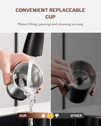 SHARDOR Electric Super Silent Blade Coffee Grinder, Timed Grind Control Rotary Knob, Adjustable Coarse to Fine for Coffee Beans, Spices & Herbs, with 1 Removable Stainless Steel Bowl, Sliver