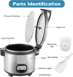YBSVO 60-Cup (Cooked) Commercial Rice Cooker and Warmer