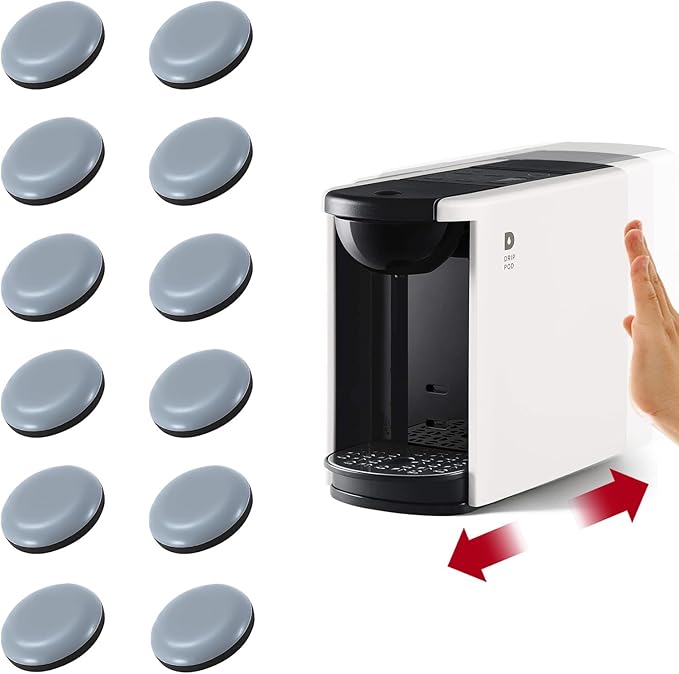 12Pcs Appliance Sliders for Kitchen Appliances, Appliance Slider, Small Appliance Slider for Most Countertop,Self Adhesive Home Finds Caster Wheels Rollers
