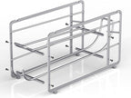 Canyave Soda Can Organizer Storage Rack, 2 Pack Stackable Beverage Soda Can Dispenser Organizer Holder for Refrigerator, Cabinet, Pantry (Silver)