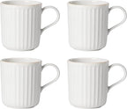 Lenox 893549 French Perle Scallop 4-Piece Mug Set