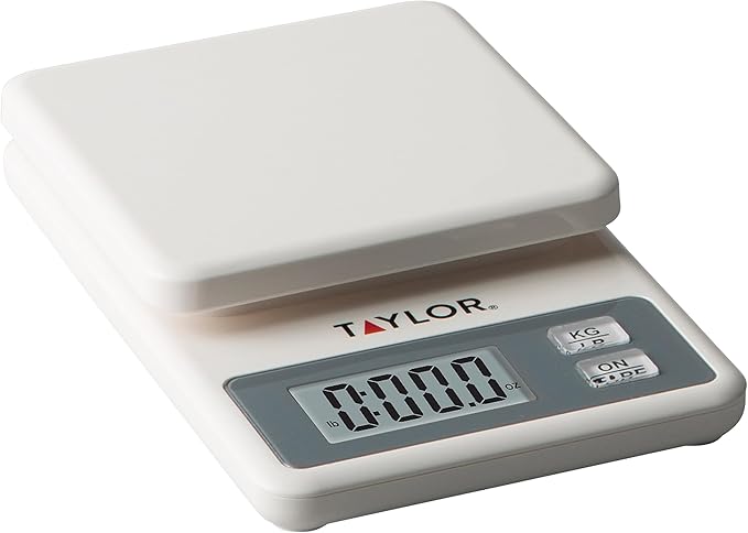 Taylor Compact Digital Scale (White), 11 pound capacity