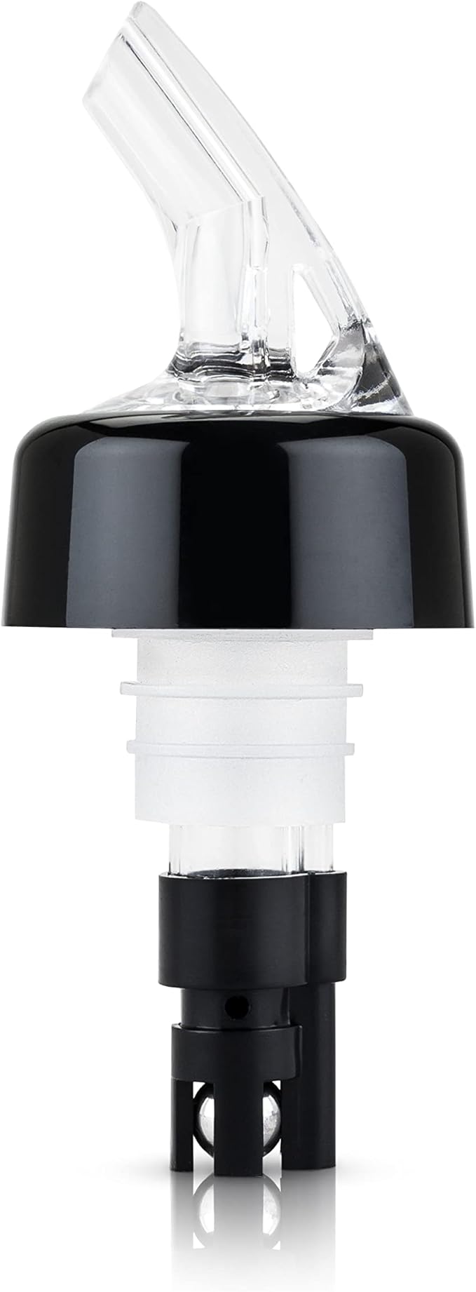 True Ace Measured Liquor Pour Spout, 1 Ounce Pourer, Fits Standard Liquor Bottles, Bar & Cocktail Accessories, Plastic, Set of 1