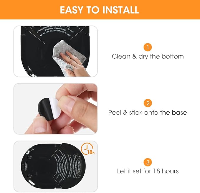 Aieve Black Appliance Slider, 16 Pcs Self Adhesive Appliances Sliders Countertop Caster Wheels, Kitchen Essentials Organization Home Must Have Gadgets