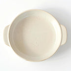 Santo Banko Ware Gratin Dish for One Person Capacity 13.5 fl oz (400 ml) Heat Resistant Pottery Oven Safe Direct Fire Microwave Dishwasher Safe Stackable Beige Made in Japan