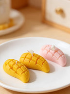 Mango Silicone Mold – 2 Pieces Mangos Slice Silicone Fruit Mold for Chocolate, Candy, Fondant, Candle, Soap, Resin & Cake Decor, 3D DIY Baking Tool for Parties & Gifts (Mango)