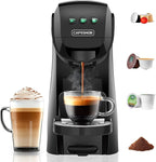 Warriors1 Mini Coffee Maker for Keurig K Cup, Espresso Machine for Nespresso Original, Dolce Gusto Pods, Ground Coffee, 20 Bar Coffee Machine fits kitchens, apartments, dorms, RVs, 28 oz Reservoir