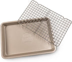 Certified Angus Beef Roasting Pan with Wire Rack – Heavy-Duty Non-Stick Perfect for Reverse Searing