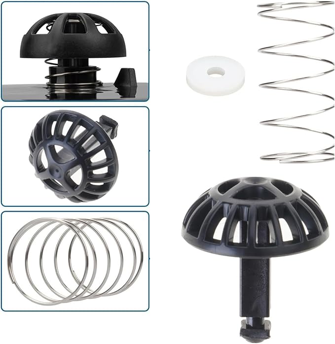 2 Pack Coffee Brew Basket Spring Loaded Stopper Kits Machine, Accessory Part Suitable for Various Models Maker Part