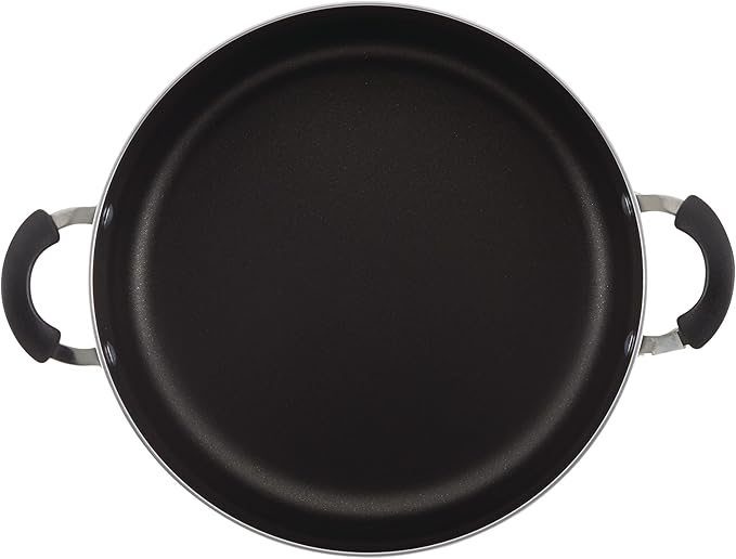 Farberware Cookware Nonstick Stockpot with Lid, 10.5 Quart, Silver