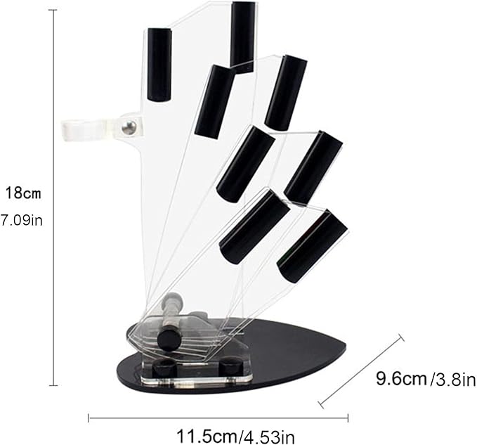 Color Ceramic Kitchen Knife Set,5-Piece Professional Knife Set with Acrylic Block Stand,6"Chef Knife,4"Fruit Knife,Knife+Vegetable Fruit Peeler,Ultra Sharp Edge,Rust Proof And Stain Resistant…