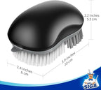 MR.SIGA Fruit and Vegetable Cleaning Brush with Non Slip Comfortable Grip, Pack of 2, Black