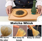 Matcha Whisk, PP Resin Matcha Stirrer, Traditional Handcrafted Japanese Matcha Tea Mixer Brush Mixing Tool Accessory for Tea Preparation (Green)