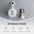 Suction Cup Hooks for Wreaths on Glass, 2025 New No Drill Suction Cup Hooks for Shower, Wreath Hanger Holder for Front Door, Upgraded Towel Hooks for Window Bathroom Mirrors (2, Yellow)