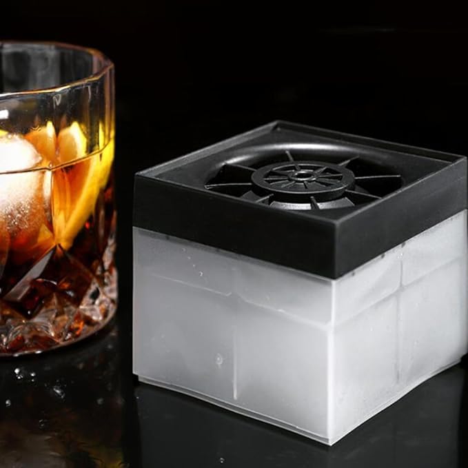 Mikinona 2pcs Ice Ball Molds round DIY Ice Sphere Maker Bar Making Tools for Whiskey Cocktails Home Kitchen Specialty Gadget