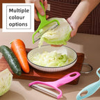 egetable,Potato,Fruit peeler cabbage cutting machine shredded kitchen stainless steel peeling knife gadget shredded cabbage Coleslaw, a must-have tool for western restaurants(Blue)