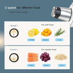 MEGAWISE Food Processor, 800W Electric Meat Grinder, 1.8L Stainless Steel Bowl & 1.8L Glass Bowl, Dual Speed Modes for Meat, Onion, Vegetables, Nuts, Fruits, Baby Food