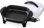 Presto 06620 11-Inch Electric Skillet,Black/White
