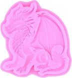 Dragon Silicone Mold Dragon Castle Fondant Molds For Cake Decoration Cupcake Topper Candy Polymer Clay Chocolate Gum Paste Set Of 2