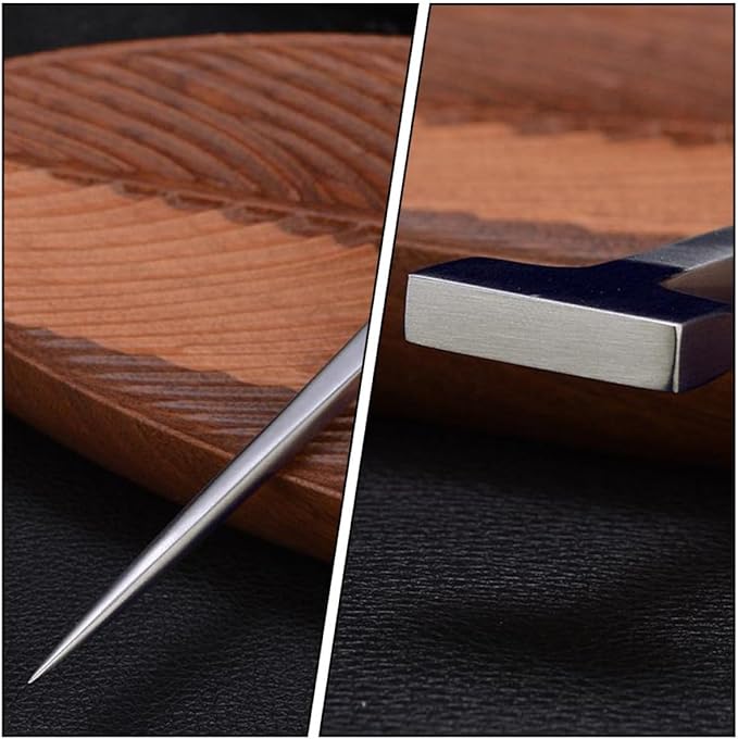 KALLORY T-shaped Fish Eel Nail 304 Stainless Steel Kitchen Tool Home and Restaurant Eel Killing Spike Seafood Specialty Gadget