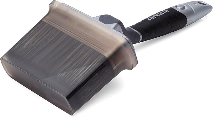 Anza ® | Angled Outdoor Paint Brush | Ergonomic swan Neck Handle for Comfort in use I Made with Highly Durable Materials I Professional Finish & Suitable for Various Surfaces | 4,7" x 2,5"
