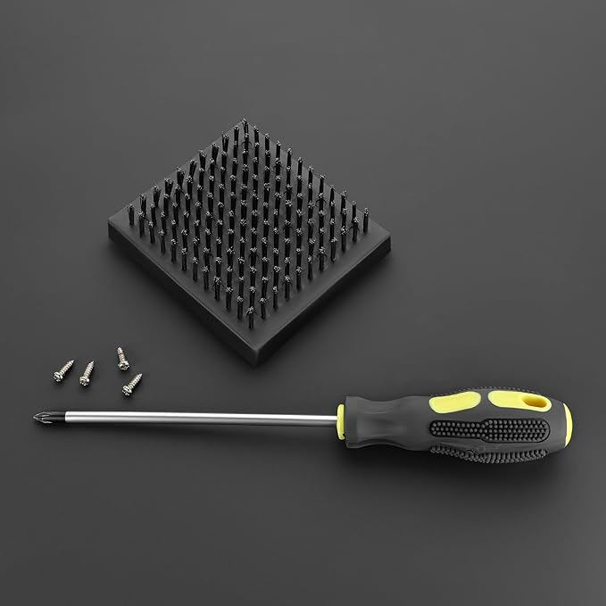 KULUNER Replacement Brush Head for Premium Grill Brush,Scratch-Free Stainless Steel Bristles, Compatible with All Grills (Fits Original Wood Handle with Bottle Opener)