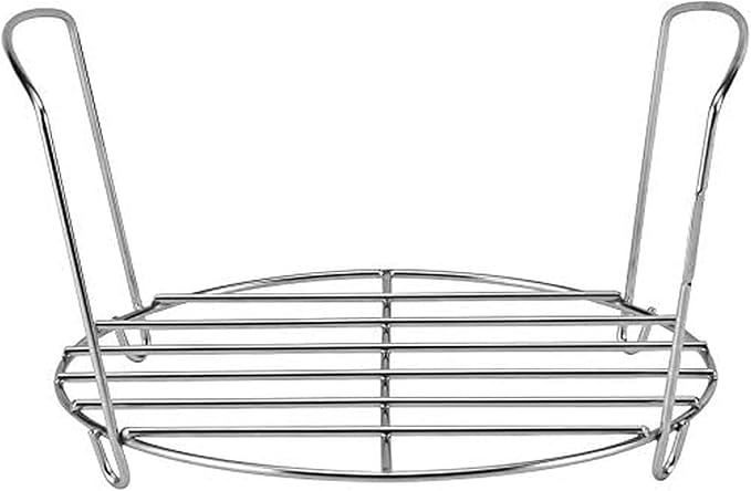 Instant Pot Stainless Steel Wire Roasting Rack with Handles - Durable 18/8 Stainless Steel, For Healthier Meals, Multi-Use Rack for Roasting & Serving, Fits 6-Quart & 8-Quart Cookers, Dishwasher Safe