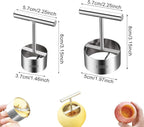 Vegetable & Fruit Corer, Veggie Corer Drill Fruit Core Remover Kitchen Tool, 2 Sizes Veggie Drill for Coring and Hollowing Out Zucchini, Pumpkin, Potatoes, Carrot, Apple, Pear, Tomato