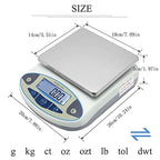 CGOLDENWALL Lab Scale 10kgx0.1g Digital Precision Scale Electronic Balance Laboratory Weighing Industrial Scale Kitchen Counting Scale Scientific Scale Calibrated (10kg, 0.1g)