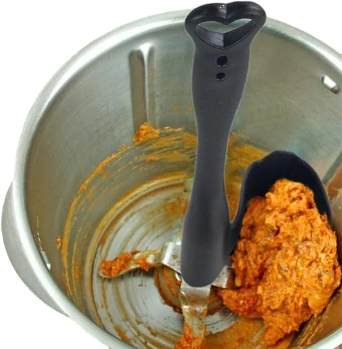 1pcs/2pcs/4pcs Rotating Spatula compatible with Thermomix TM6/TM31/TM5 Portioning Food Processor Kitchen Accessories Cooking Tool (2pcs Mix black)