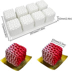 mostsom Honeycomb Molds Silicone Non-Stick Rabbit Cookie Mold Diy Rose Flower Chocolate Mould Used for Jelly, Candy,Biscuits (I_11.6x6.8x2.4 inch)