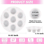 Sakolla 2 Pack Silicone Egg Bite Molds for Air Fryer, Nonstick 7 Cups Air Fryer Muffin Pan for Baking Egg Bite, Mini Muffins, Tart, Mini Cupcake and Quiche (Confetti)