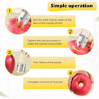 Red Bell Pepper Corer,Fruit and Vegetable Core Remover Tool,Stainless Steel Fruit Core Remover,Kitchen Gadget for Vegetable Fruit Corer,with 2 Hooks & 2 Brushes,Easy to Use