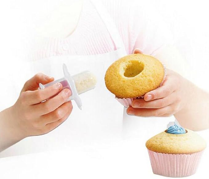 2pcs Cupcake Tools Muffin Cake Pastry Model Plunger Cutter Decorating Plastic Cake Digging Holes Device Filling - Cupcake Hole Punch