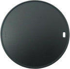 Round Pizza Steel 12" - Reversible 3D Cast Creates Gorgeous Crusts, Enamelled Cast Iron Pizza Baking Stone For Oven, Round Griddle, Speed & Even Heating Baking Steel Griddle