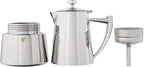 Cuisinox Roma Stovetop Espresso Maker COF-6R, Stainless Steel Coffee Percolator Stovetop, Heat-Resistant & Non-Reactive, 6-Cup Italian Espresso Maker Easy to Clean, Durable Stove Top Percolator
