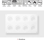 OCPO KITCHEN Orange Silicone Mold for Baking Mousse Cake, Chocolate, Fruit Dessert, Pudding, Jelly, Ice Cream Mould, Cake Decoration Mold, Non-Stick and Easy Release, 3D Orange Shape (8-Cavity)