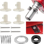 Updated Mixer Spring and Washer & Tilt Head Mixers Attachments & Stand Mixer Attachment Holders Kit for Kit-chenAid Mixers, Rubber Plug Solves the Bouncing Problem of Kithen-Aid Mixer