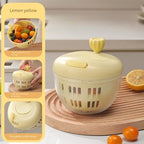 Simple Operation Salad Spinner for Efficiently Washing Your Favorite Vegetables (yellow)