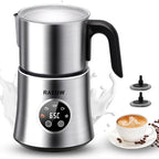 Electric Milk Frother: 16.9oz/500ml Large Capacity Dishwasher Safe Milk Steamer for Hot & Cold Milk Froth - Automatic Milk Frother & Warmer for Latte, Cappuccinos, Macchiato, Hot Chocolate